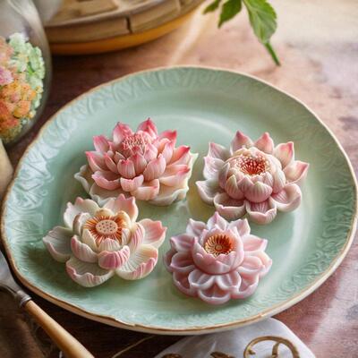 Lotus Mousse Cake Lotus Pastry Silicone Baking Mold 荷花模具