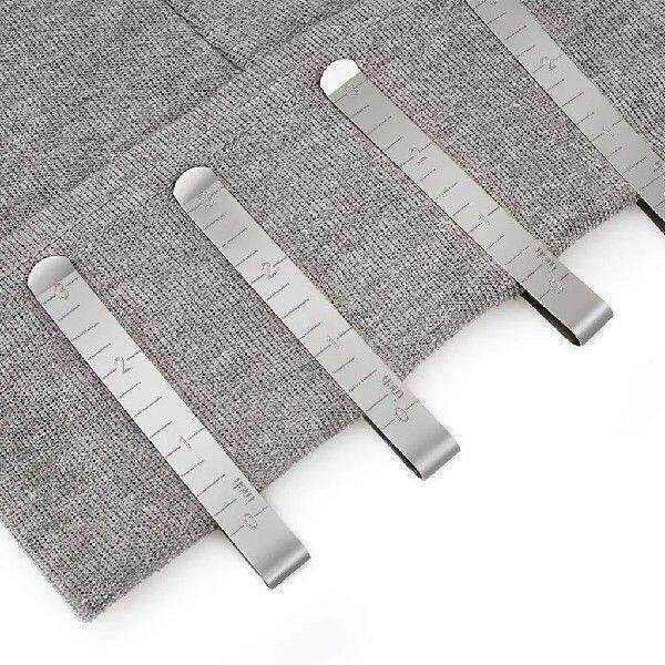 Sewing Clips Measurement Ruler Set of 20 Stainless Steel