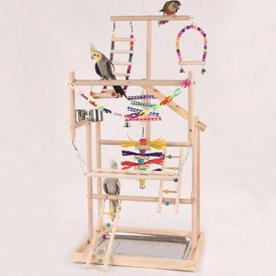 Parrot Bird Playground Exercise Toy Bird Gym Parakeet Bird