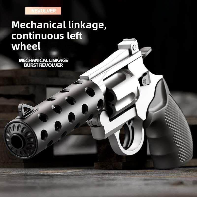 Net carrot revolver chldrens toy gun throwng shell mode