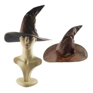 Hats Wizard Fashion Party Halloween Leather Headgear Witch