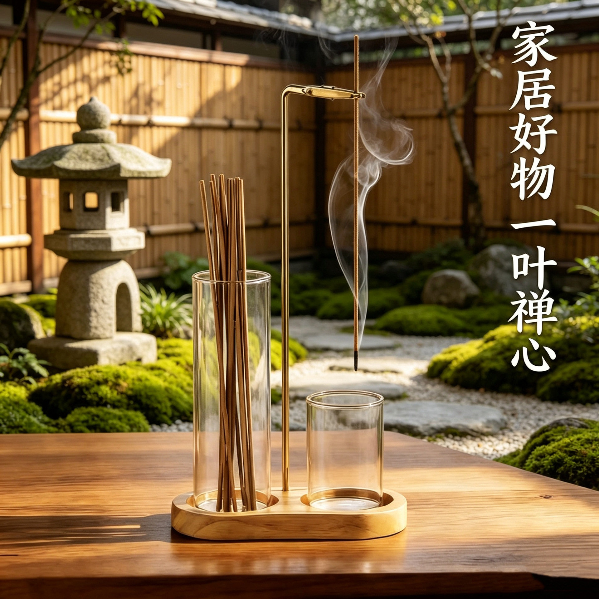 跨境亚马逊temu同款瑜伽计时器线香炉倒挂香炉插香熏倒流香炉套装