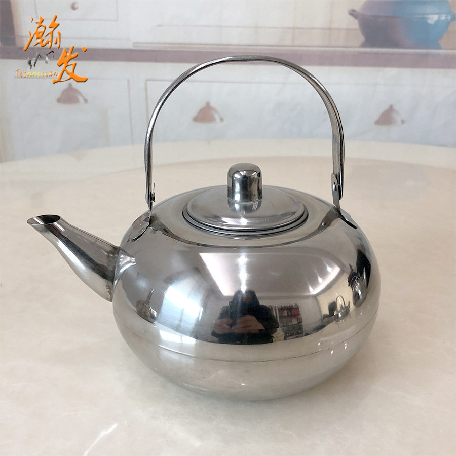 瞬发不锈钢玲珑壶带滤网冷水壶无磁鸣音泡茶壶温酒烧水壶茶具