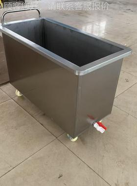 级香肠馅料料车 食品酱料转运rhlc-200车 易清洗小带刹物车移动料