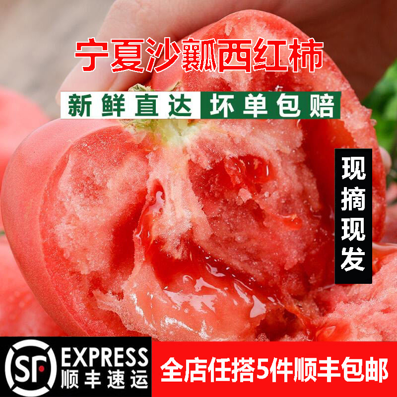 宁夏露天沙瓤西红柿自然熟老品种