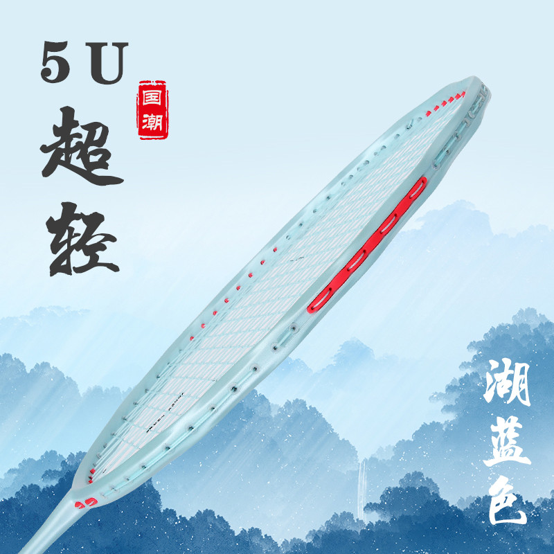 羽毛球拍正品单拍超轻10U全碳素纤维训练耐用进攻型5U麻花框单拍
