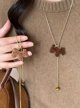气质颈链百搭复古小马秋冬本命年