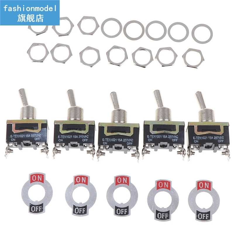 极速5pcs 15A 250V SPST 2Pin Heavy Duty CaLr Boat ON/OFF Rock