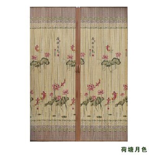 极速Printing bamboo curtain slidiDng door fold S folding doo