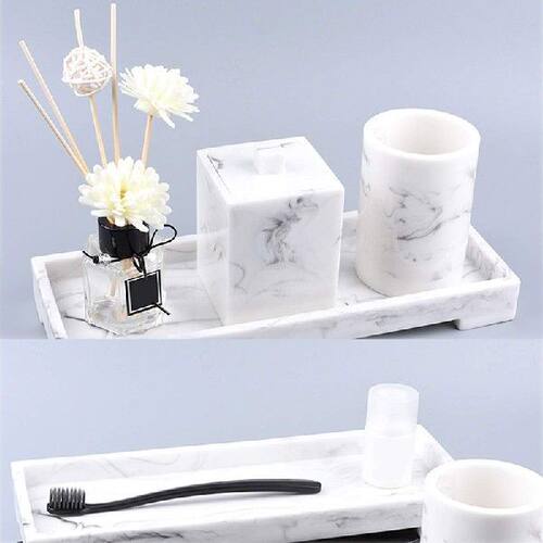 极速Bathroom Tray, oMarble Pattern Sink Tray,Resin Vanity Tr