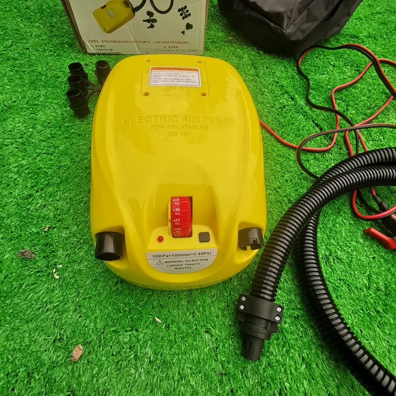 极速浮筒船电动打气泵 橡皮艇浮V筒电动打气泵