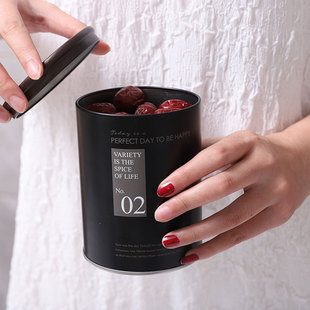 极速厂家北欧e零食收纳盒家用坚果零食密封罐糖果储物罐大容量铁