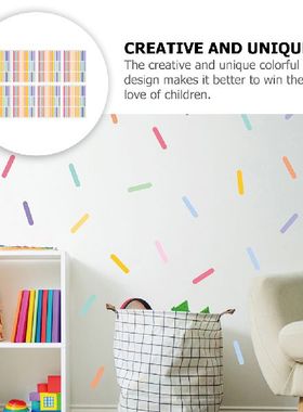 极速Coalor Stripes Wall Stickers Decorative Baby's Room D