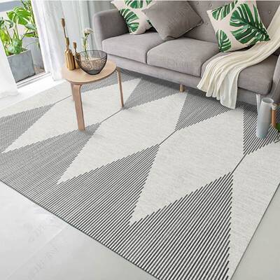 极速Modern gSimple Living Room Geometric Area Rug Home