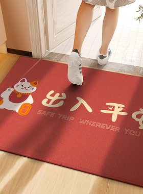 新品入户门地垫喜庆乔迁地毯进门2B026新款门垫门口脚垫大门玄关