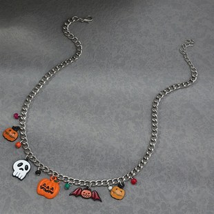 Bat Imp Necklace Pumpkin 极速Hallogween