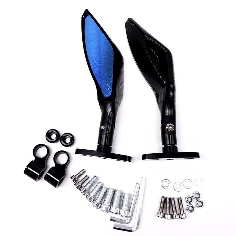 极速适用摩托车后视镜全CNC改装跑车H个性通用电动车踏板车跑车倒