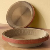 新品 板盆猫 猫抓板猫窝一体耐磨耐抓不掉屑圆形特大号瓦楞U纸立式