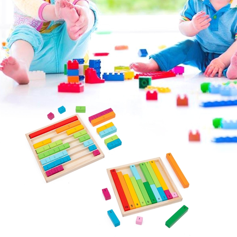 极速D7WF Rainbow Fractions Decimal Cubes MMontessori Materia