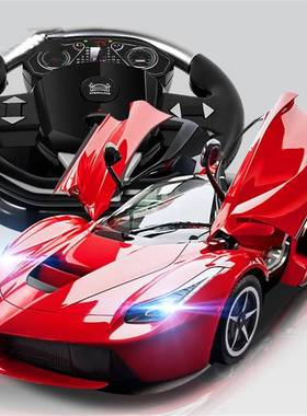 极速大号重力感应遥控车t大方向盘充电一键开门高亮车灯仿真儿童