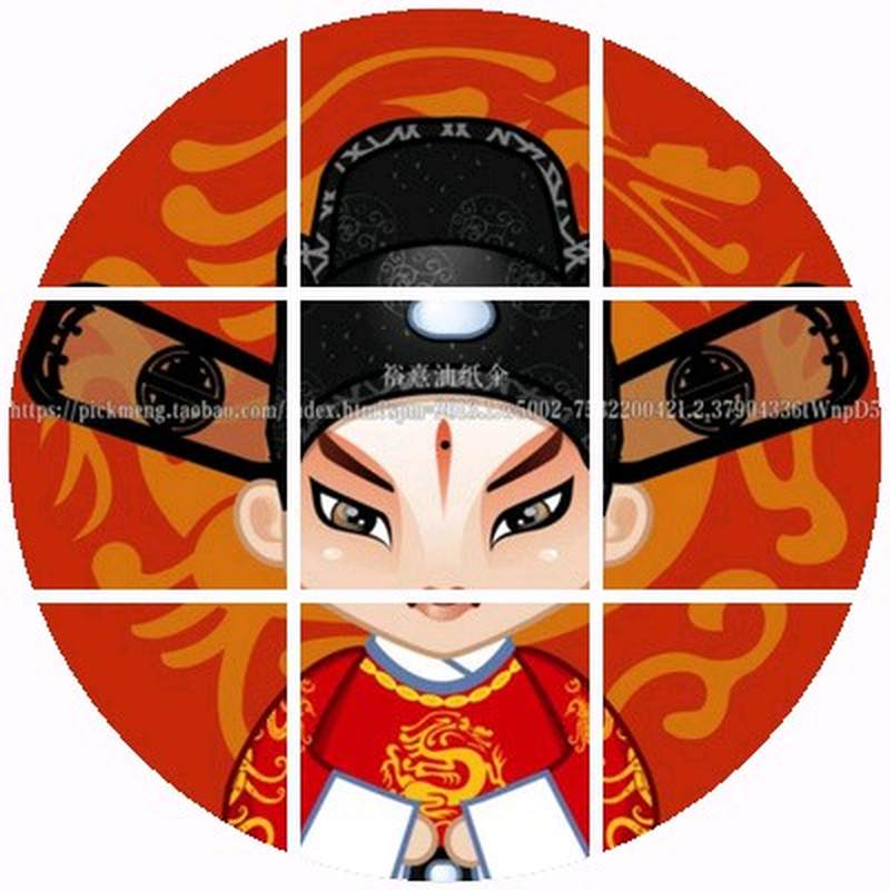 极速顶脸谱油纸伞古典商演餐厅装修吊饰复N古手拿京剧特色主题火