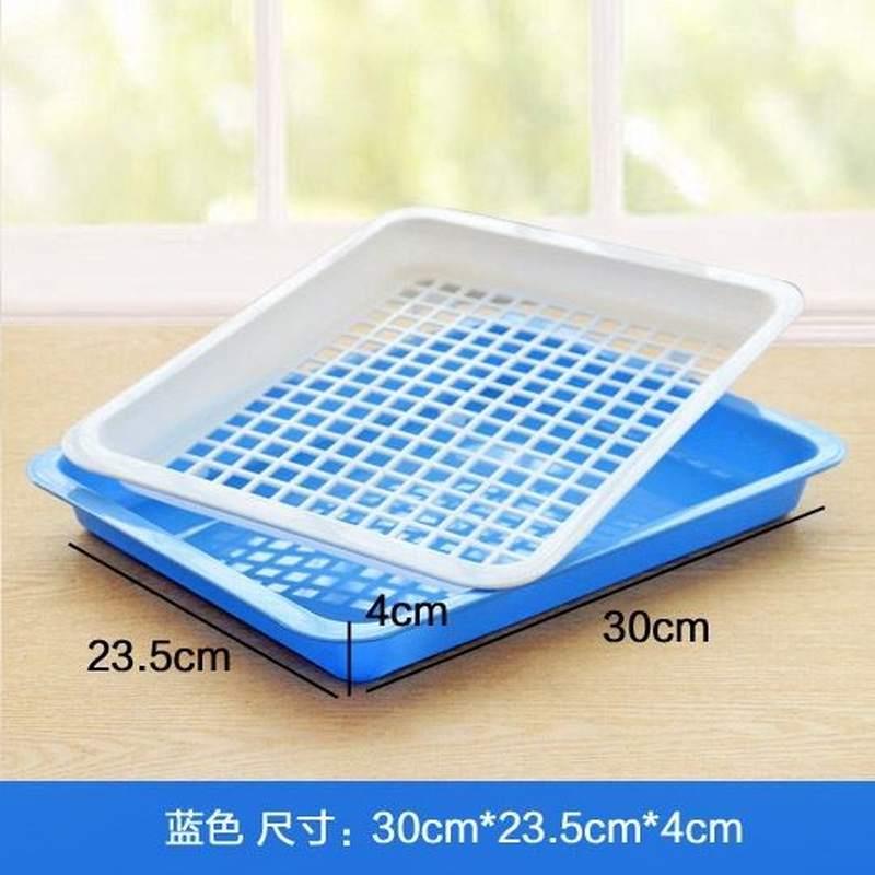 极速加厚家用水杯托盘塑料沥水客A厅滤水长方形果盘盆茶盘双层厨