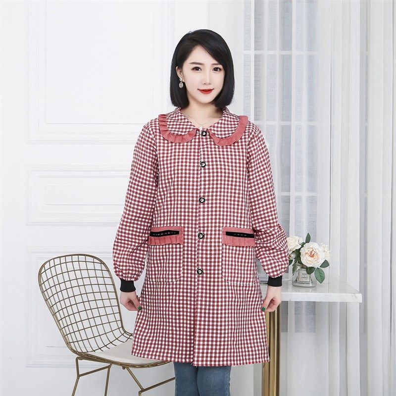 极速小个子罩衣女短款新q款罩衣2022新款网红纯棉上班穿的女士透,家庭/个人清洁工具,围裙,淘宝优惠券,粉丝福利购,淘宝优惠卷