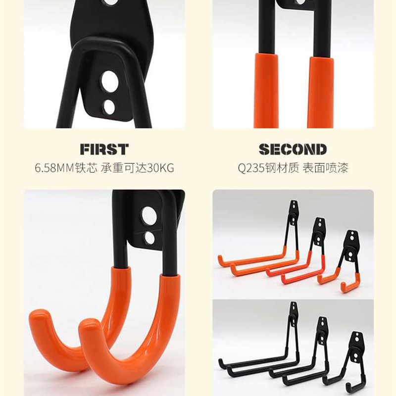 极速水管收卷g器软管水管收纳层架卷管器固定挂钩洗车庭院户外壁