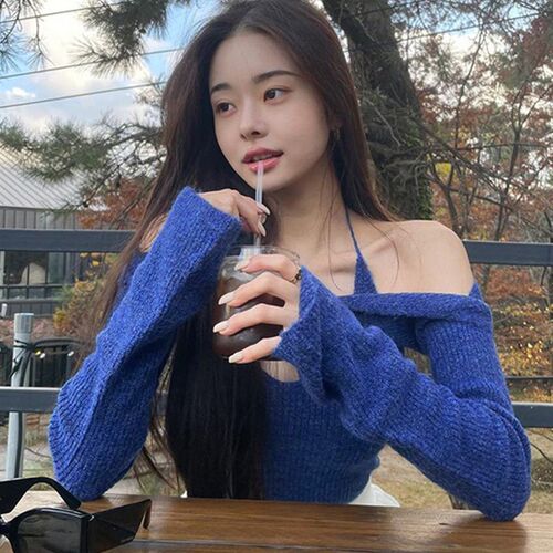 极速Sylcue Sexy Off-Shoulder All-MatGch Solid Color Intellec