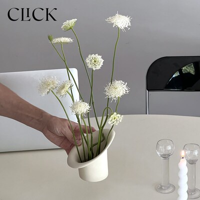 新品Click展口插花器皿剑山固定新中式陶瓷艺术摆件W展厅商用家居