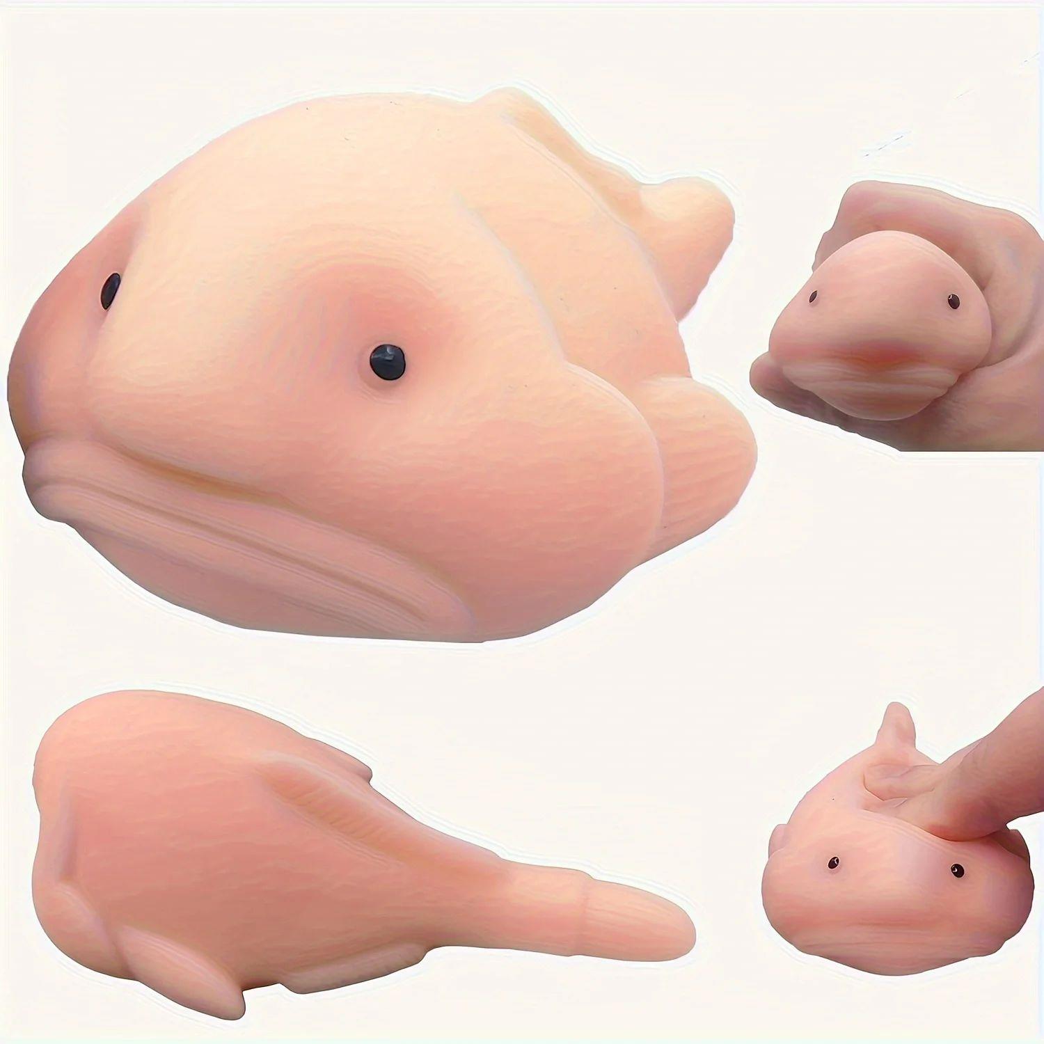 1Pc Blobfish Squeeze Toys Sensory Animal Soft Pop Fidget Toy