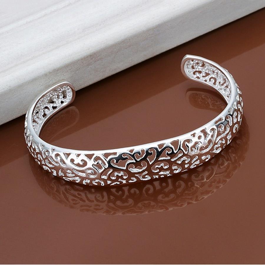 New Sterling Silver open bangle bracelet for women lady