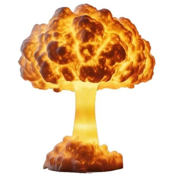 Mushroom Night Light Cute Mushroom Desk Lamp 3D Printed