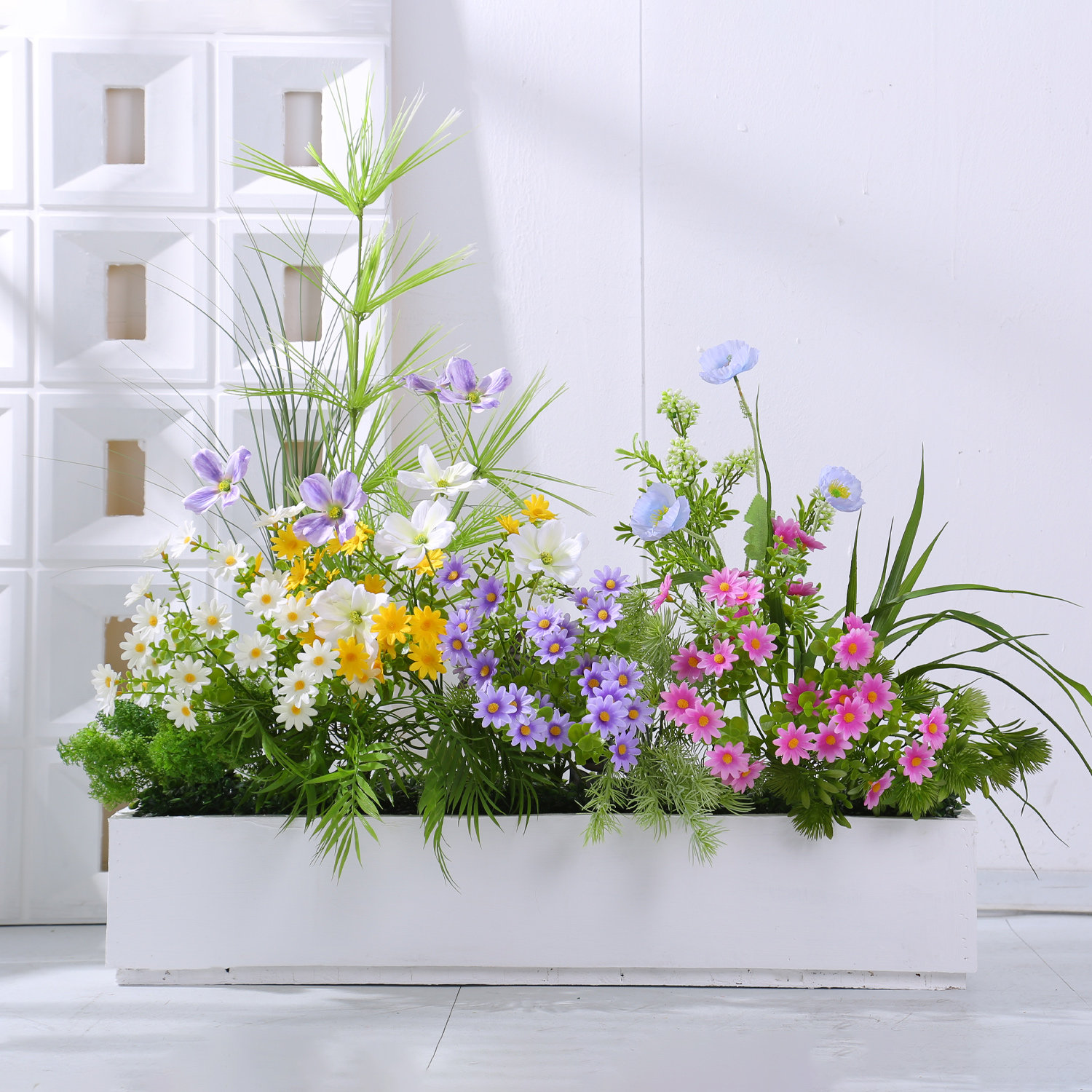 室内仿生假花花槽花箱仿真花装饰