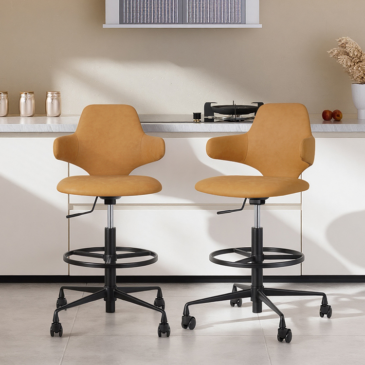 厨房吧台椅升降炒菜椅高级岛台椅