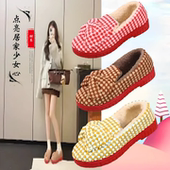 26秋冬新加绒加厚软底防滑女鞋 室内家居包跟棉鞋 月子鞋 拖鞋 韩版