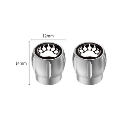 适用于通用型汽车轮胎气门嘴帽铝合金属熊爪装饰保护盖子个性气门