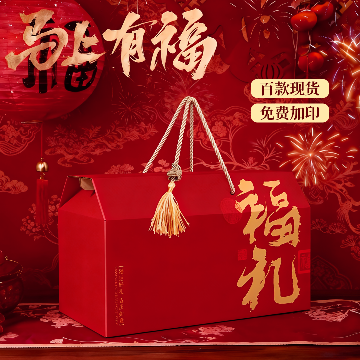 通用新年礼盒空盒子土特产糕点腊肉熟食坚果包装盒年货礼品盒定制,包装,年货礼品包装,淘宝优惠券,粉丝福利购,淘宝优惠卷