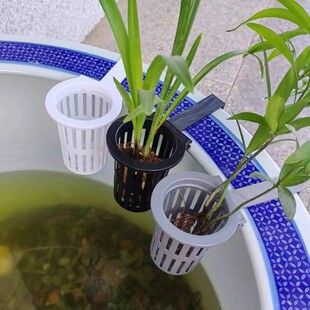 水竹定植篮鱼缸绿植挂篮水培红薯篮水培造景装饰配件古法鱼缸挂篮