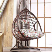 吊篮藤椅懒人室内阳台吊床摇篮椅摇椅秋千户外藤椅双人家用卧室单