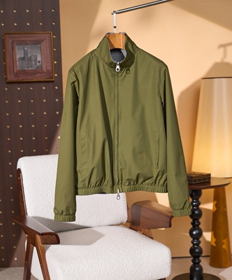 意式老钱风男装26春季100%羊毛双面穿飞行员夹克立领防水防风外套