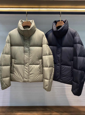 【28000 GA版】15D高密春亚纺 90白鸭绒高蓬松保暖立领面包羽绒服