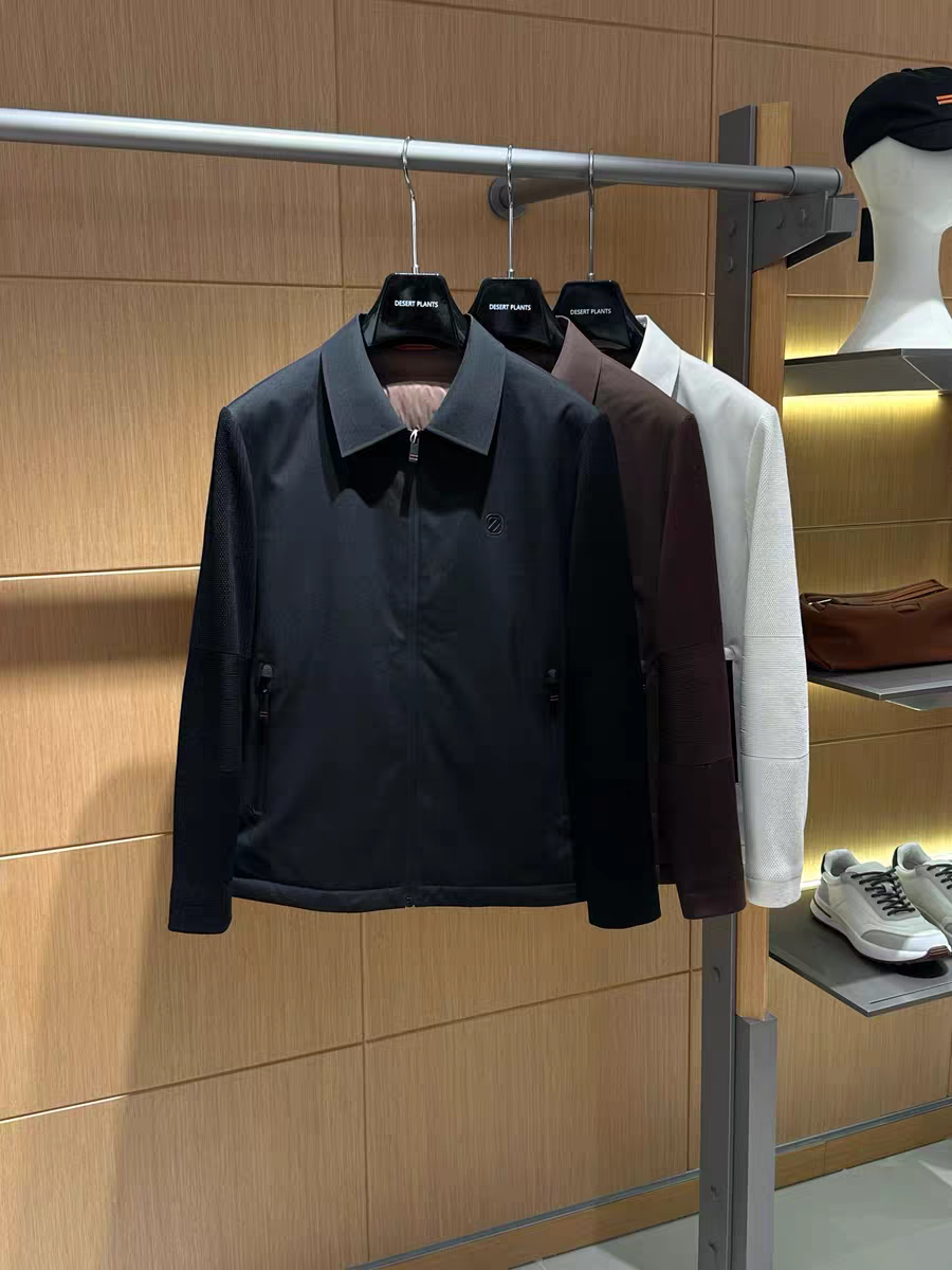 意式ZZ男装25秋冬新款90白鹅绒保暖时尚休闲老钱风羽绒服翻领外套