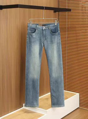 意式老钱风26春夏直筒修身小脚棉质水洗漂白柔软亲肤休闲薄牛仔裤