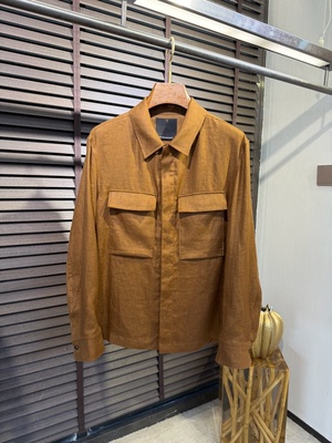 意式ZZ老钱风男装新款新中式夹克外套男士潮牌欧货翻领百搭上衣潮