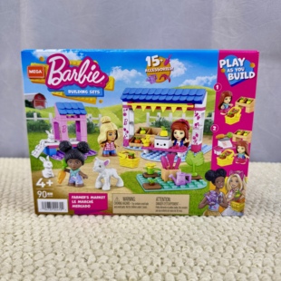 芭比梦想农场马场拼搭套装益智组合拼搭儿童过家家场景玩具