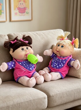 正原装椰菜娃娃Cabbage Patch Kids双胞胎妹妹款奶嘴过家家玩具