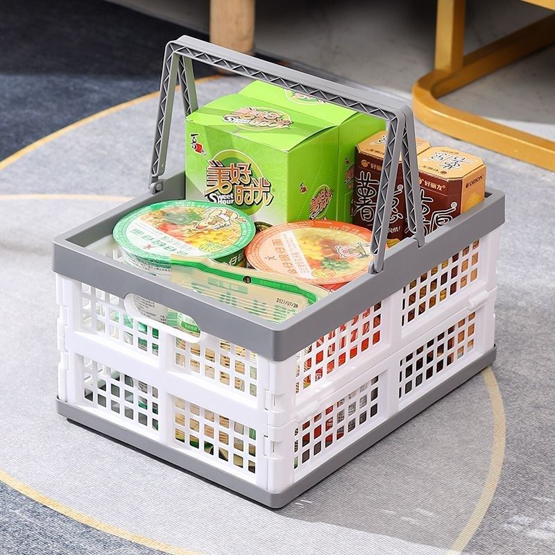 折叠周转筐物流运转长条收纳篮可叠加塑料加厚大容量车载收纳筐,农机/农具/农膜,果蔬采收筐/周转筐,淘宝优惠券,粉丝福利购,淘宝优惠卷