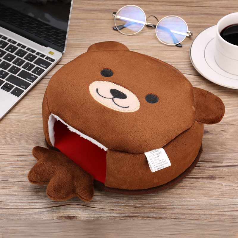 冬天加热usb暖手鼠标垫护腕冬季鼠标套保暖电脑发热女加绒滑鼠垫