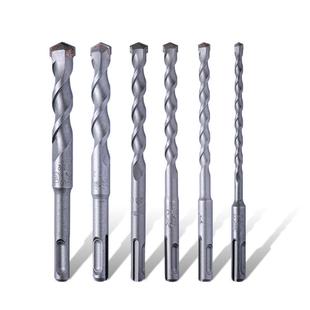 东成电锤冲击钻头圆柄两坑两槽合金钻头8 210mm电动工具附件